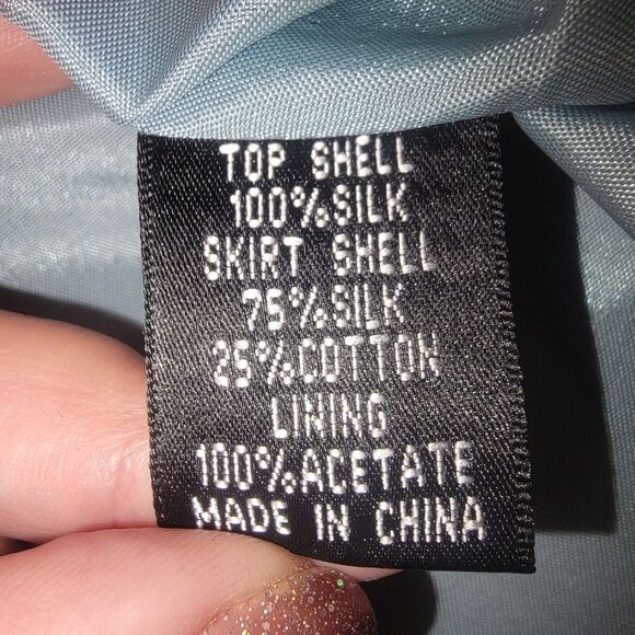 Adrianna Papell Sleeveless Grecian Style V-Neck Silk Dress Size 10 - Picture 9 of 10